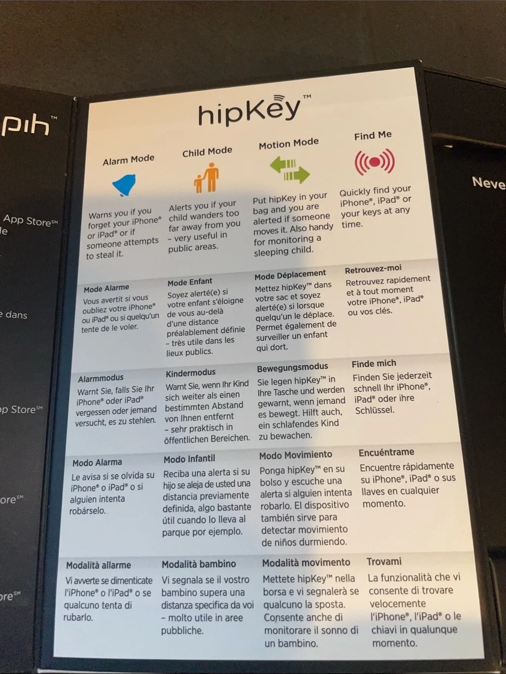 hipKey Bluetooth Device Tracker - Black